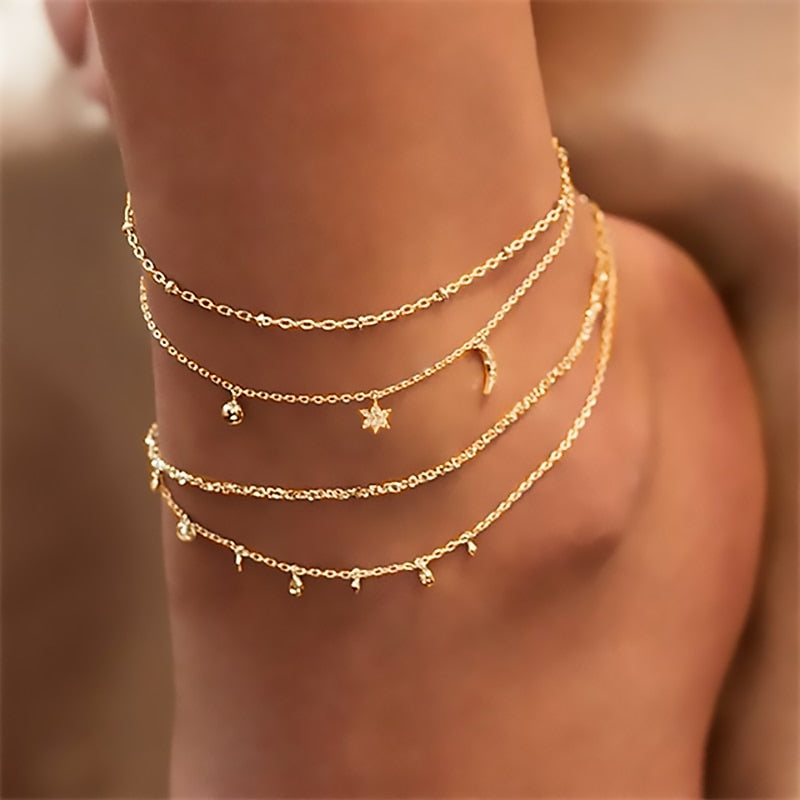 Women’s Layered Anklets